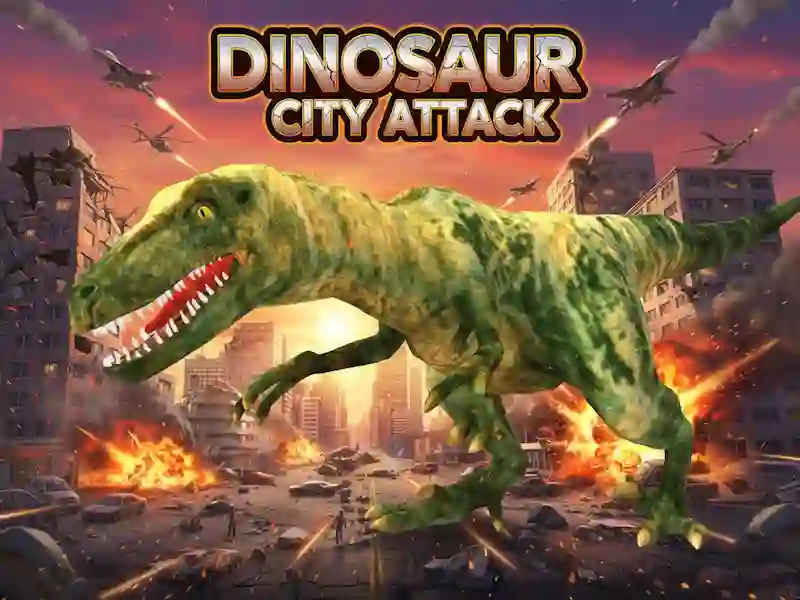 Žaidimas Dinosaur City Attack internete