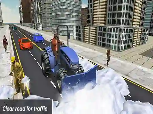 Žaidimas Grand Snow Clean Road Driving Simulator internete