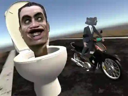 Žaidimas Skibidi Toilet Moto Bike Racing 2 internete