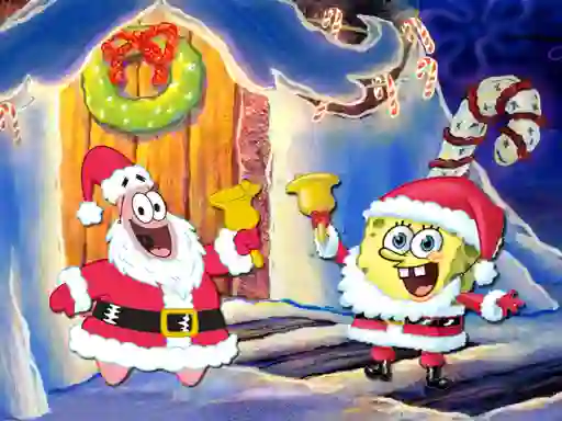 Žaidimas SpongeBob Christmas Jigsaw Puzzle internete
