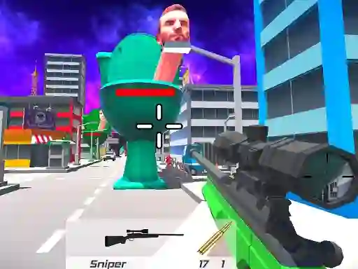 Žaidimas Skibidi Toilet FPS Shooting Survival internete