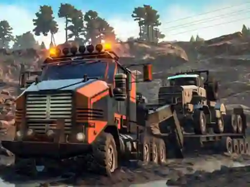 Žaidimas Trucks in Mud Jigsaw internete