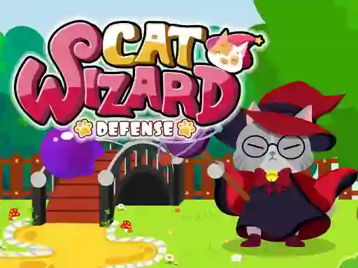 Žaidimas Cat Wizard Defense internete