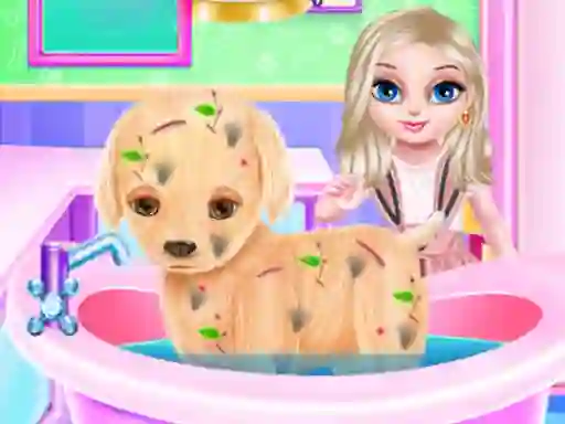 Žaidimas Baby Elsa Puppy Surgery internete