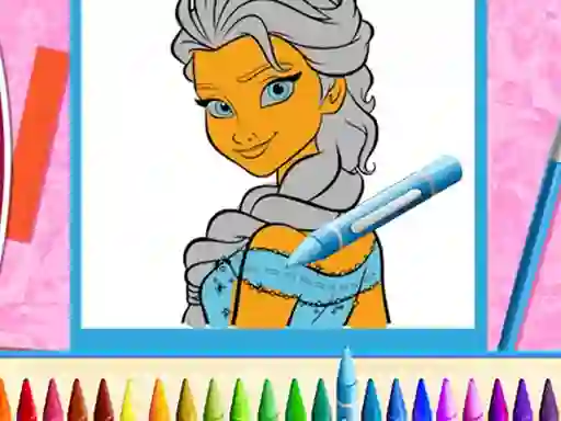 Žaidimas The Princess Sisters Coloring internete