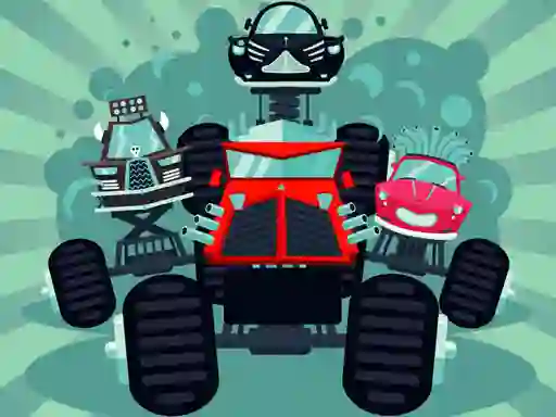 Žaidimas Crazy Monster Trucks Memory internete