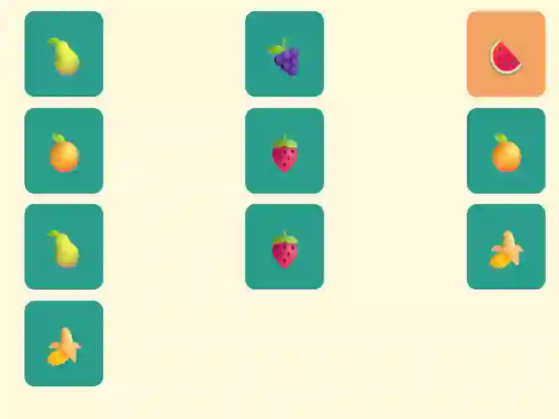 Žaidimas Simple Fruit Memory internete