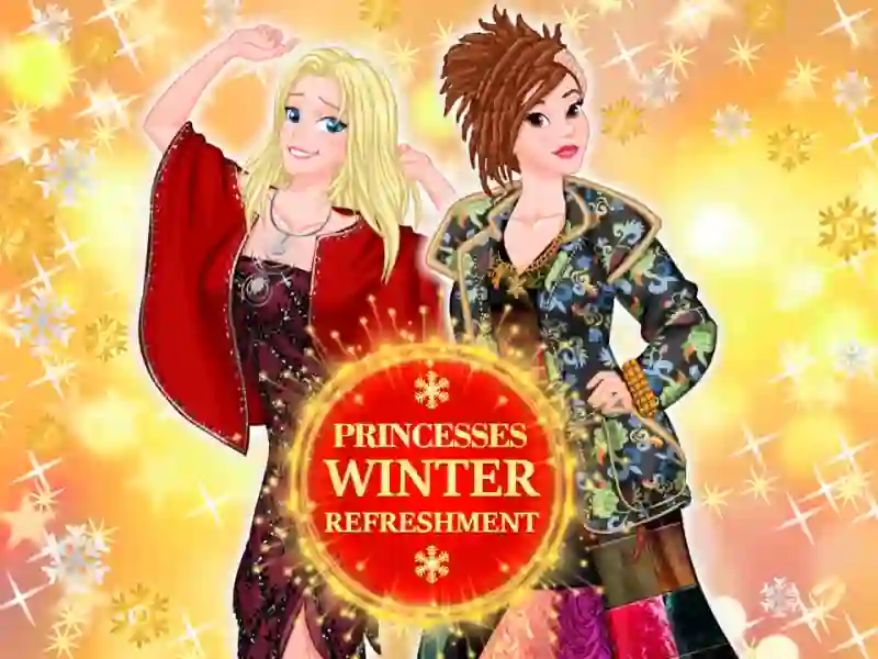 Žaidimas Princesses winter refreshment internete