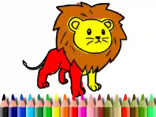 Žaidimas Back To School: Lion Coloring Book internete