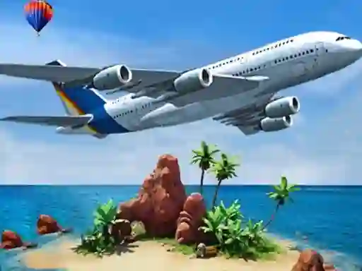 Žaidimas Air plane Simulator Island Travel internete