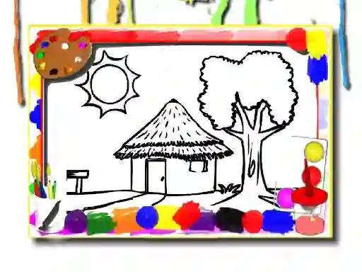 Žaidimas Back To School: House Coloring Book internete