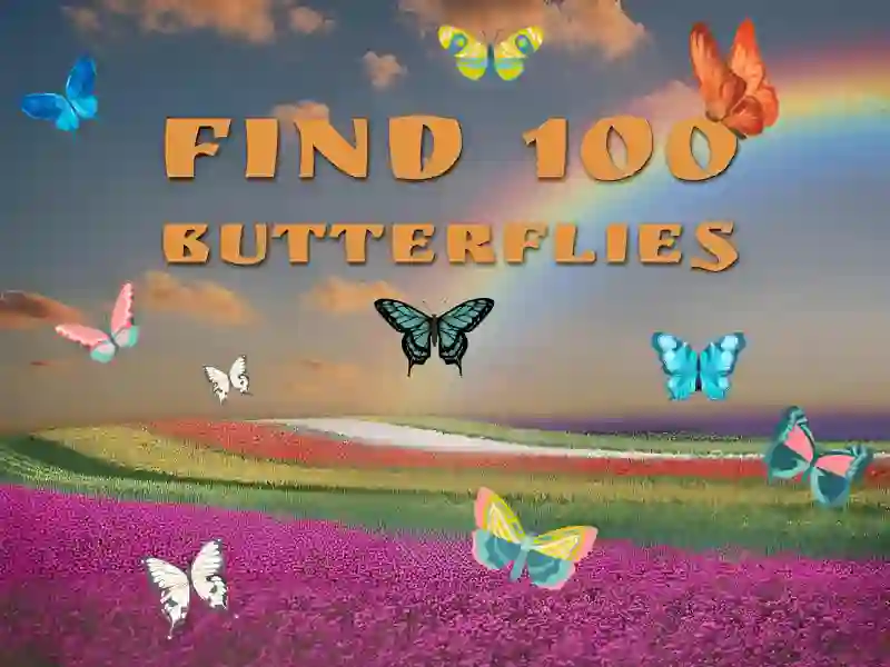 Žaidimas Find 100 butterflies internete