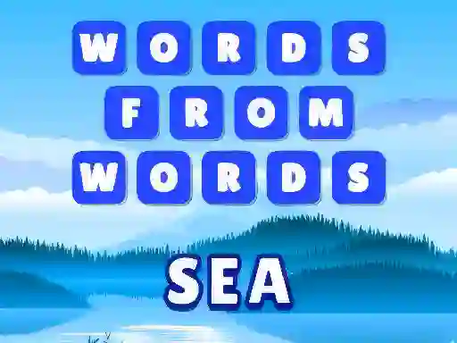 Žaidimas Words from words: Sea internete