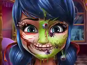 Žaidimas Dotted Girl Halloween Makeup internete