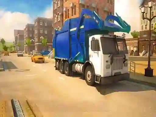Žaidimas Road Garbage Dump Truck Driver internete