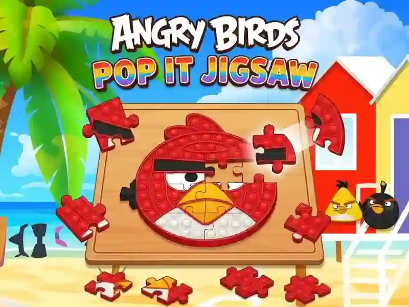 Žaidimas Angry Birds Pop It Jigsaw internete