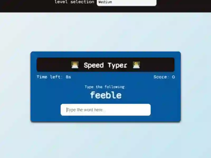 Žaidimas Speed Typer internete