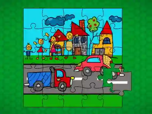 Žaidimas Stick Family Fun Time Jigsaw internete