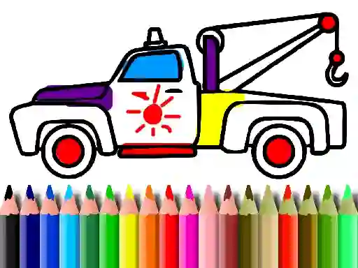 Žaidimas Back To School: Trucks Coloring internete