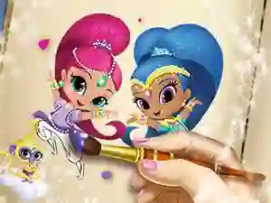 Žaidimas Shimmer And Shine Coloring Book internete