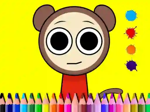 Žaidimas Sprunki Valentine Coloring book internete