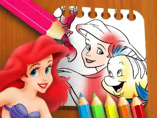 Žaidimas The Little Mermaid Coloring Book internete