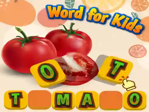 Žaidimas Fruits and Vegetables Word for Kids internete