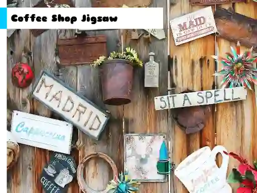 Žaidimas Coffee Shop Jigsaw internete