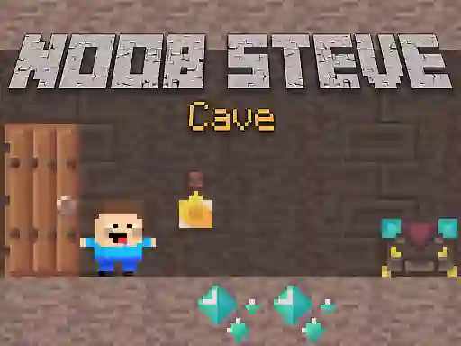 Žaidimas Noob Steve Cave internete