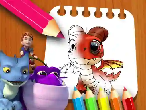 Žaidimas Dragon Rescue Riders Coloring Book internete