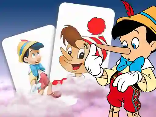 Žaidimas Pinocchio Memory card Match internete