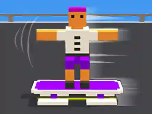 Žaidimas Blocky Skater Rush internete