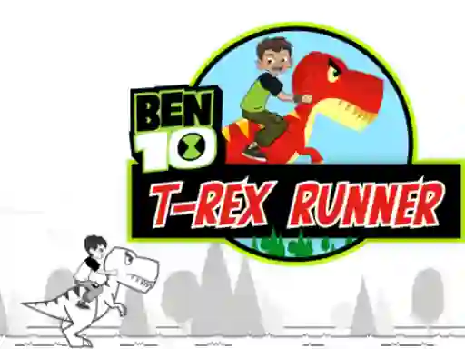 Žaidimas Ben 10 T-Rex Runner internete
