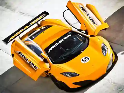 Žaidimas McLaren GT3 Puzzle internete