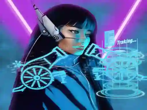 Žaidimas Neon Cannon internete