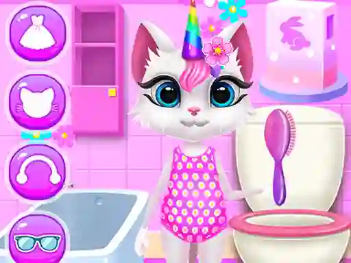Žaidimas Kitty Unicorn Daily Care internete