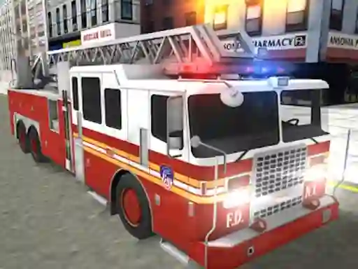 Žaidimas Real Truck Fire Drive Sim internete