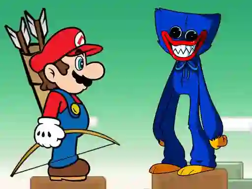 Žaidimas Mario vs Huggy Wuggy internete