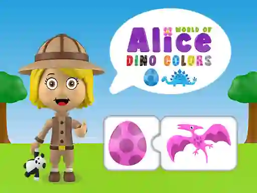 Žaidimas World of Alice Dino Colors internete