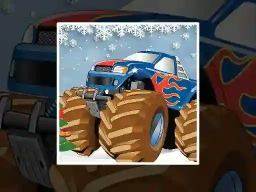 Žaidimas Winter Monster Truck Puzzles internete
