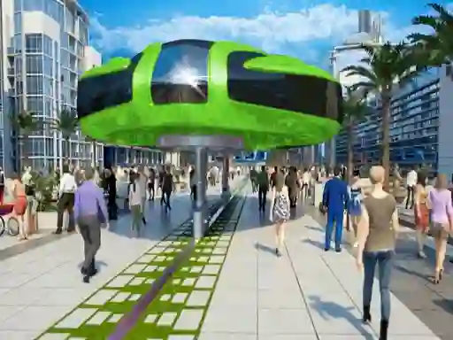 Žaidimas Gyroscopic Elevated Bus Simulator Public Transport internete