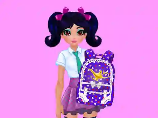 Žaidimas Jasmine and Elsa School Bag Design Contest internete