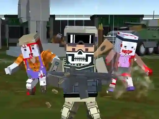 Žaidimas Combat Pixel Arena 3D Zombie Survival internete