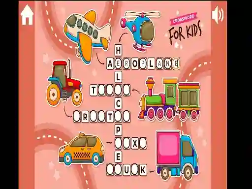 Žaidimas Crossword for Kids internete