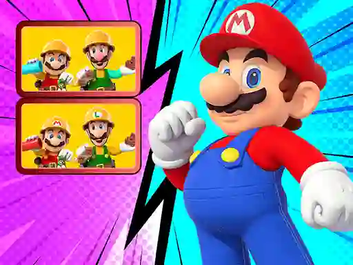 Žaidimas Mario spot The Differences internete