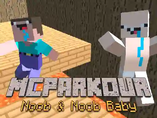Žaidimas MCParkour Noob & Noob Baby internete