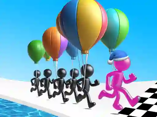Žaidimas Ballon Race 3D internete