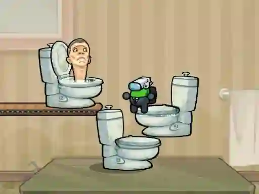 Žaidimas Impostor Jump Skibidi Toilet internete