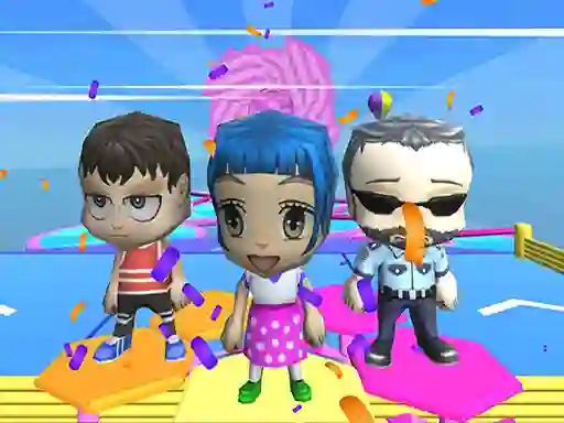 Žaidimas Fall Guys And Girls Chibi Race Knockdown Multiplay internete