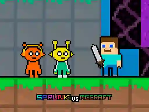 Žaidimas Sprunki vs MCCraft internete